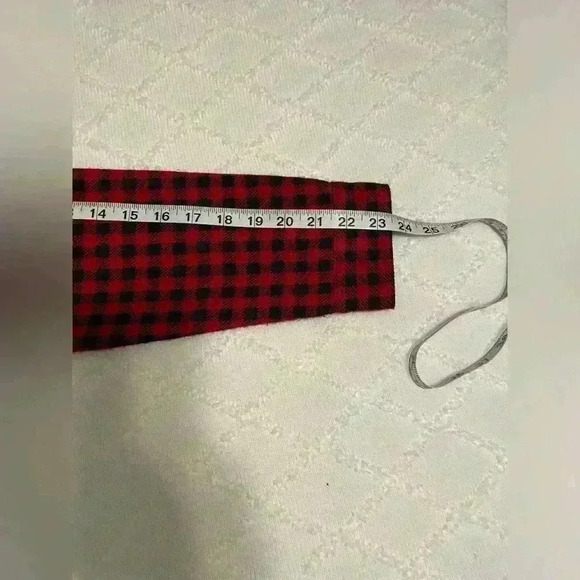 Red and black gingham jacket with 2 front working pockets, size M - Picture 5 of 6